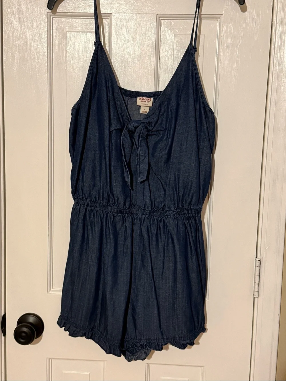 Mossino Denim Sleeveless Romper